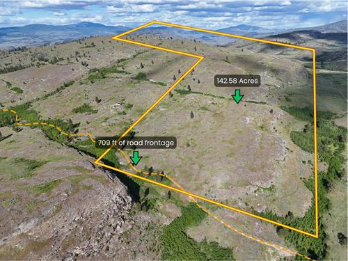 142.58 Ac Bordering 758 Acres Blm : Tonasket : Okanogan County : Washington