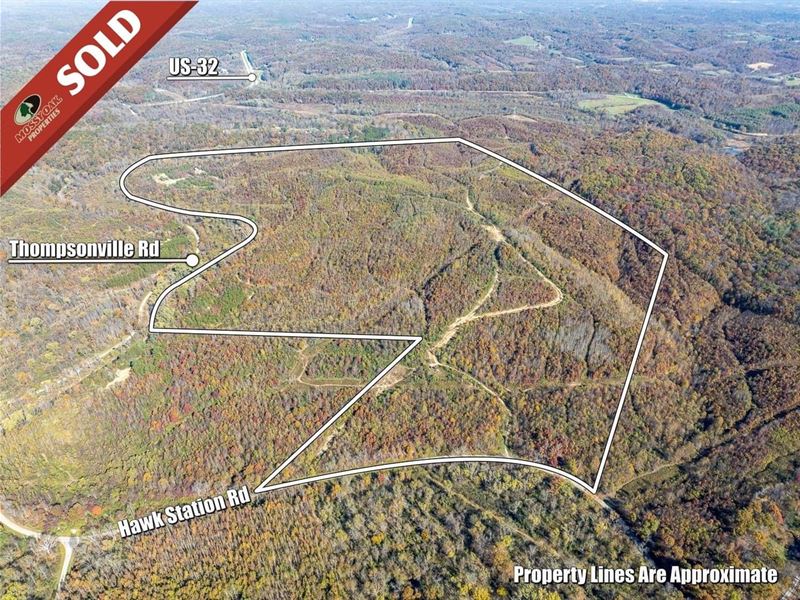 Hawk Station Rd, 260 Acres : Vinton : Vinton County : Ohio
