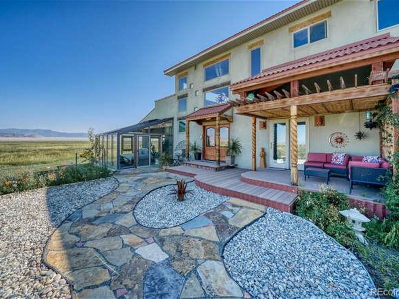 Historic Ranch, Home, Water, Views : Saguache : Saguache County : Colorado