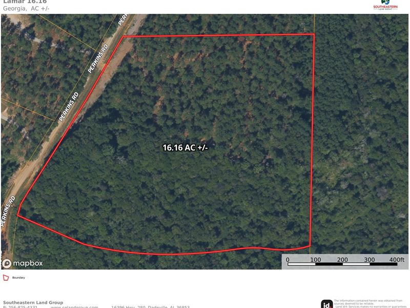 16 Acres Lamar County, Georgia : Barnesville : Lamar County : Georgia